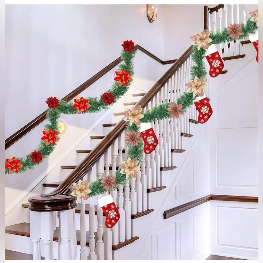 Christmas Garland 50 Foot Soft Non-Lit Artificial Greenery Indoor/Outdoor NEW